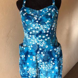 Vintage 50s Bathing Suit, Romper, Playsuit